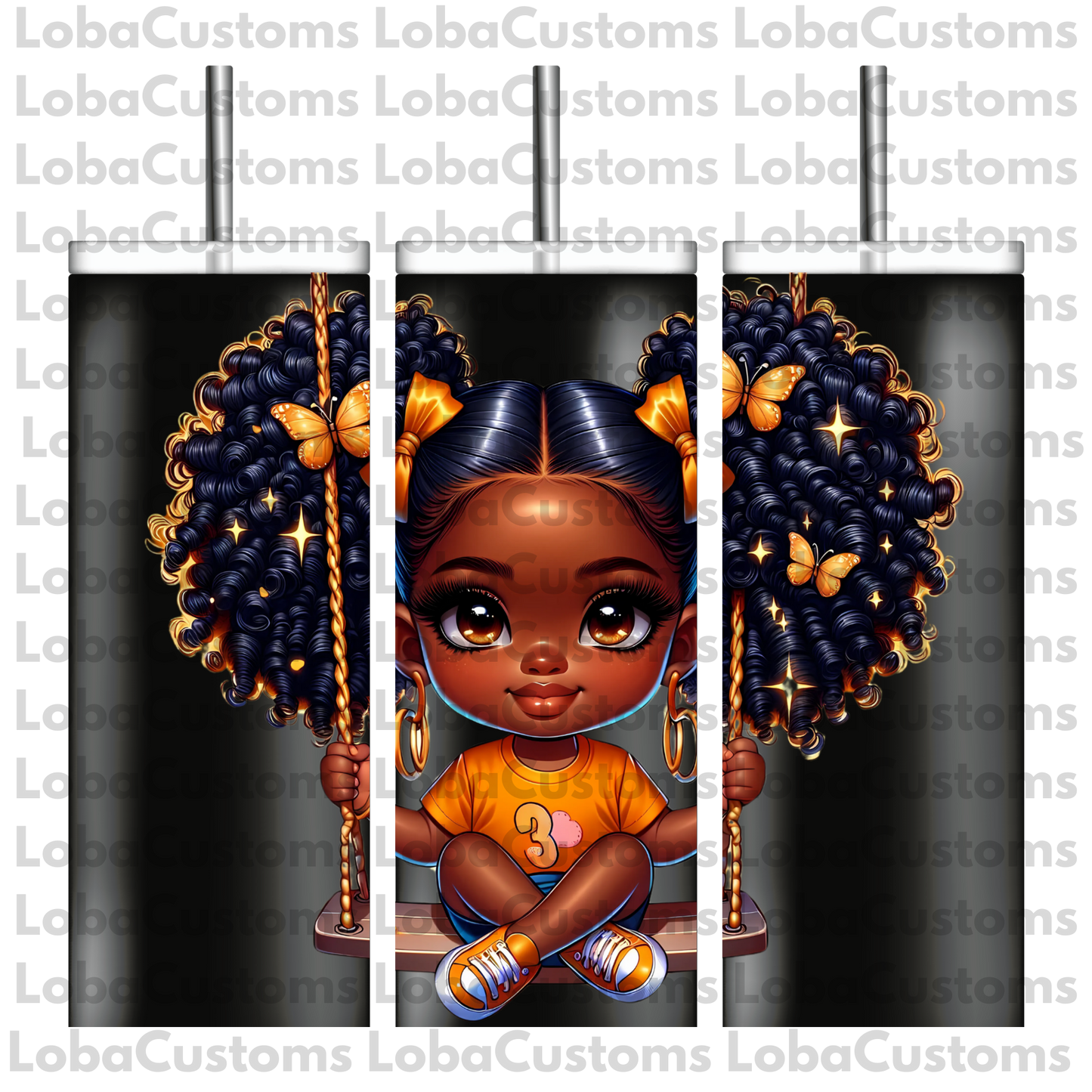 Sublimation Little Girl Swinging