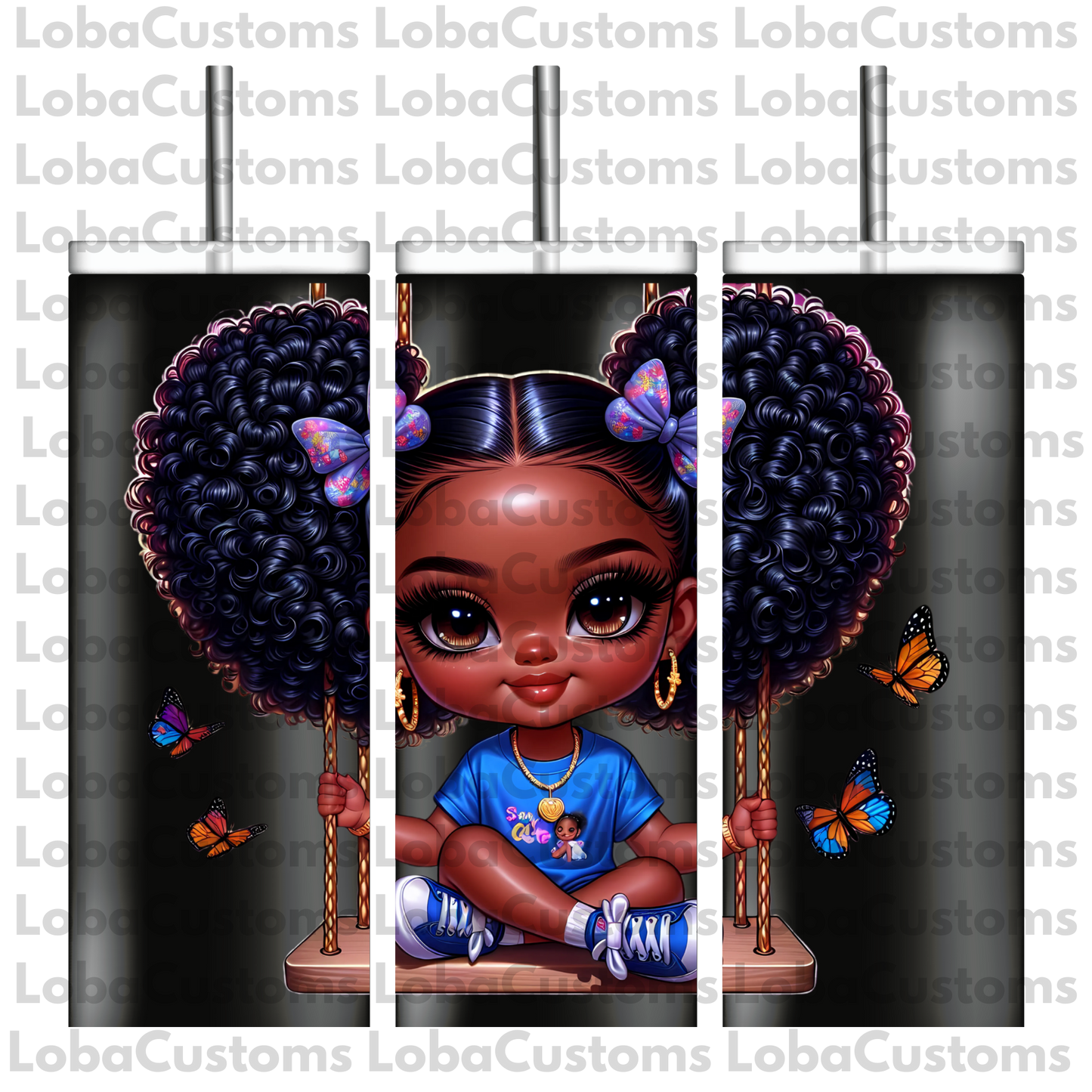 Sublimation Little Girl Swinging