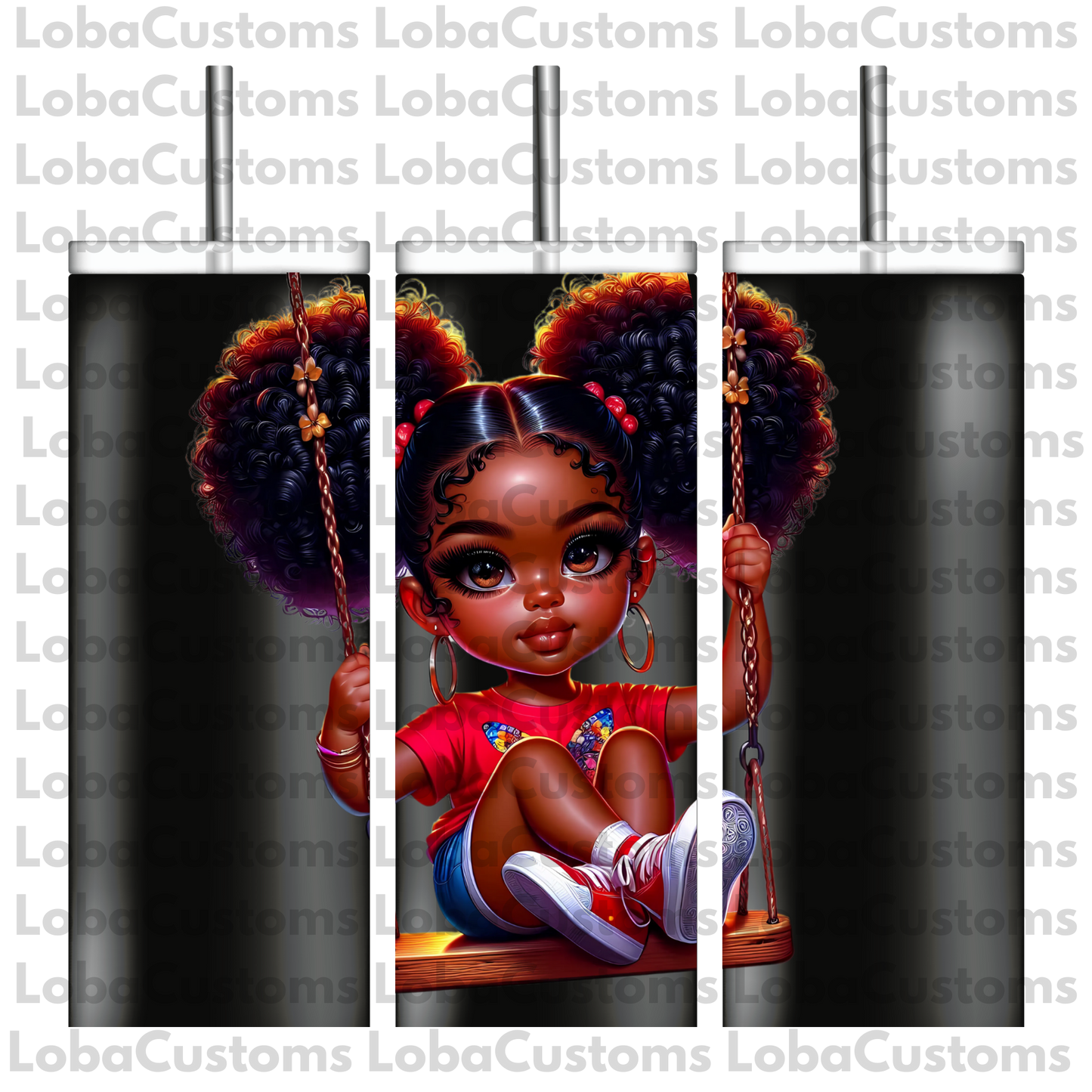 Sublimation Little Girl Swinging