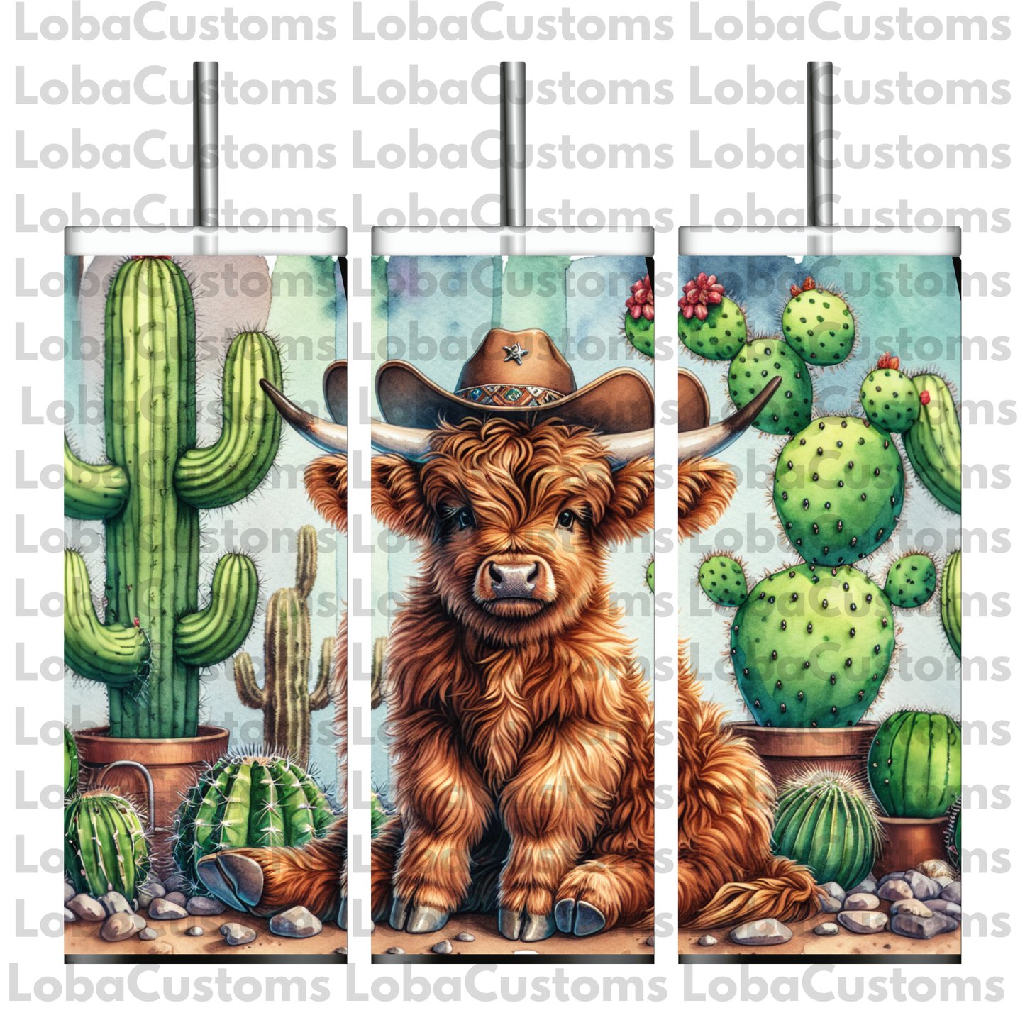 Sublimation Highland Cow