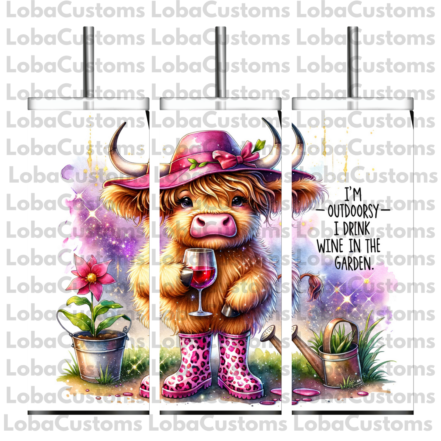 Sublimation Highland Cow