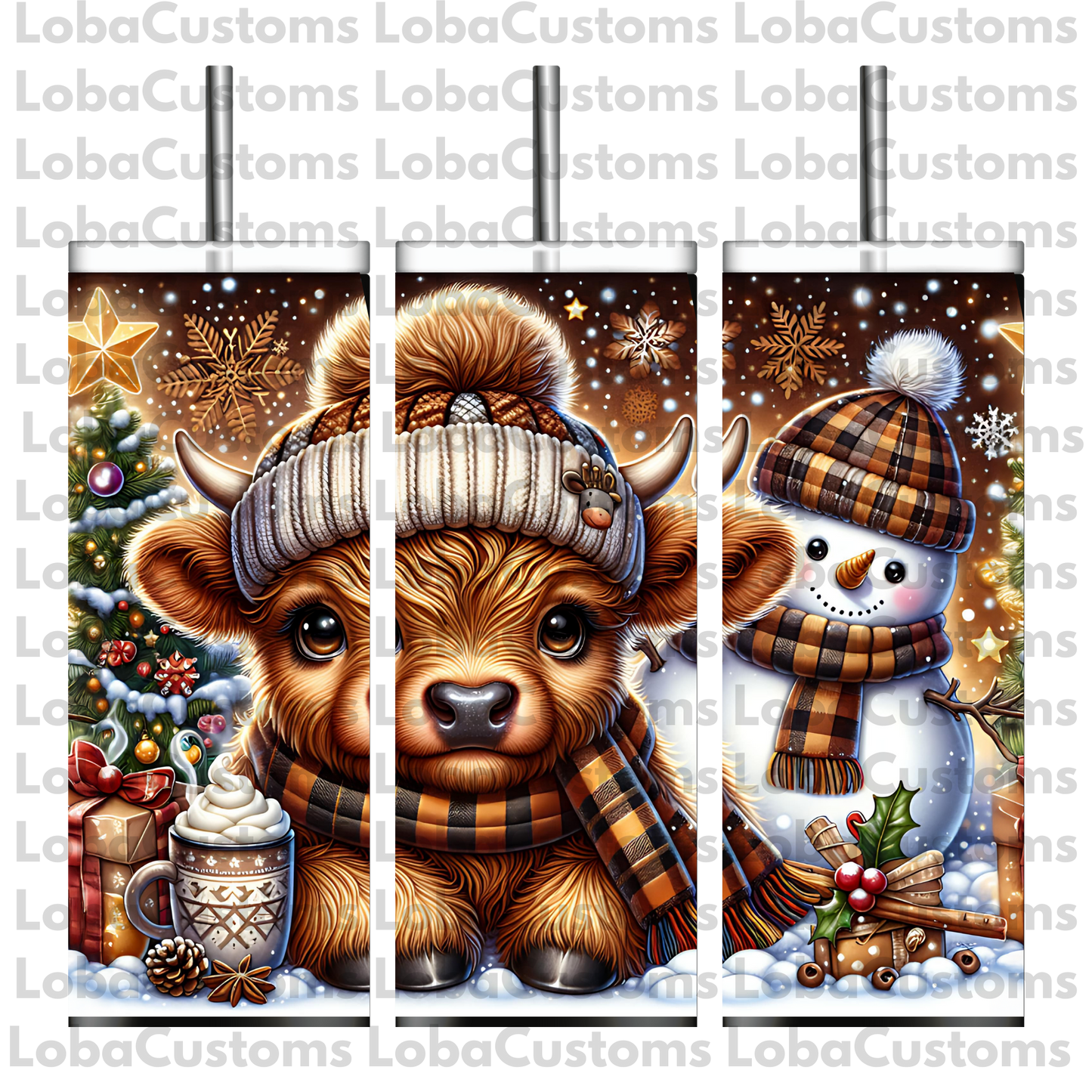 Sublimation Highland Cow