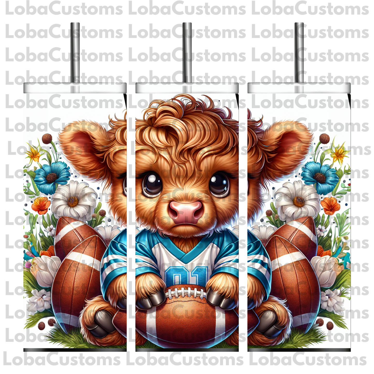 Sublimation Highland Cow