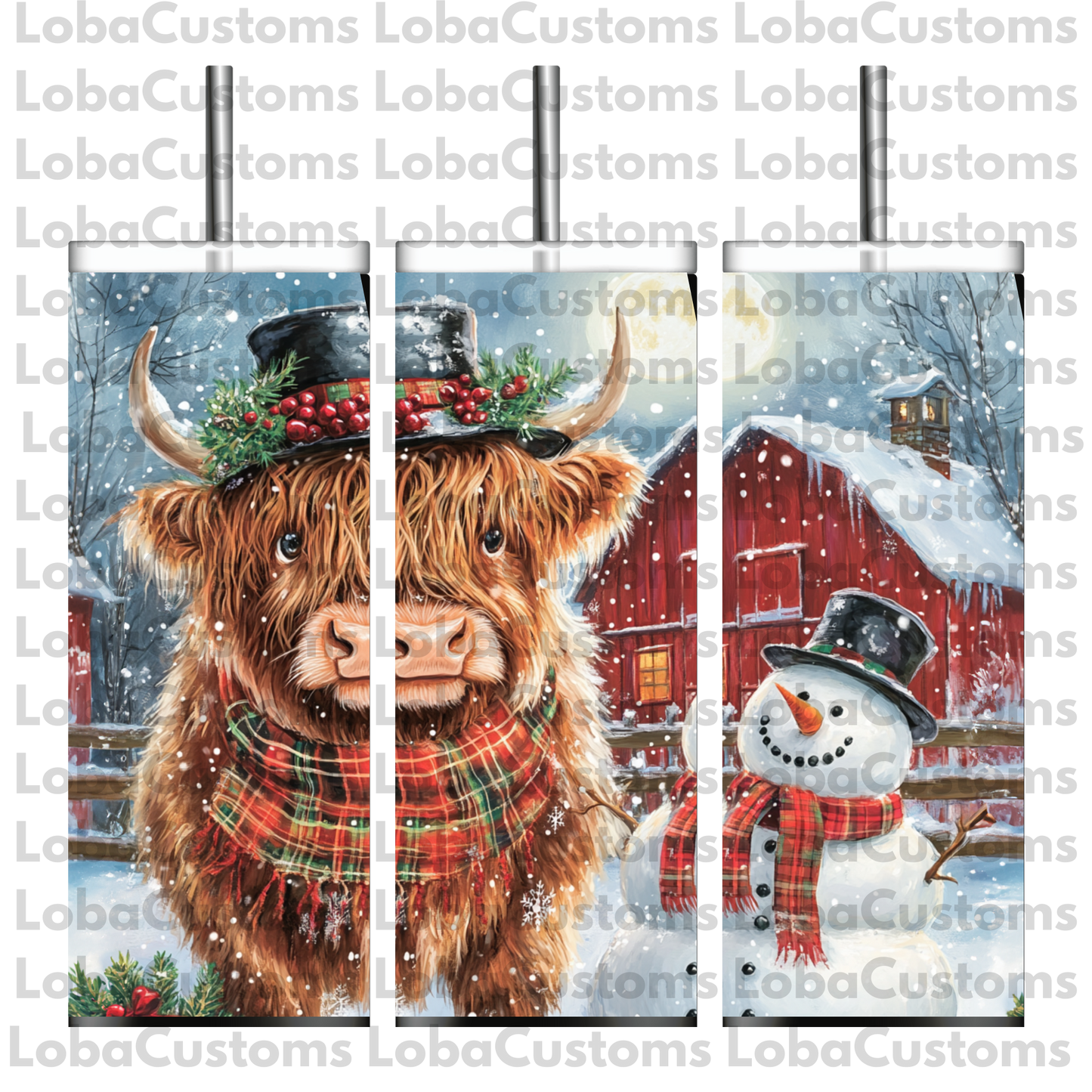Sublimation Highland Cow
