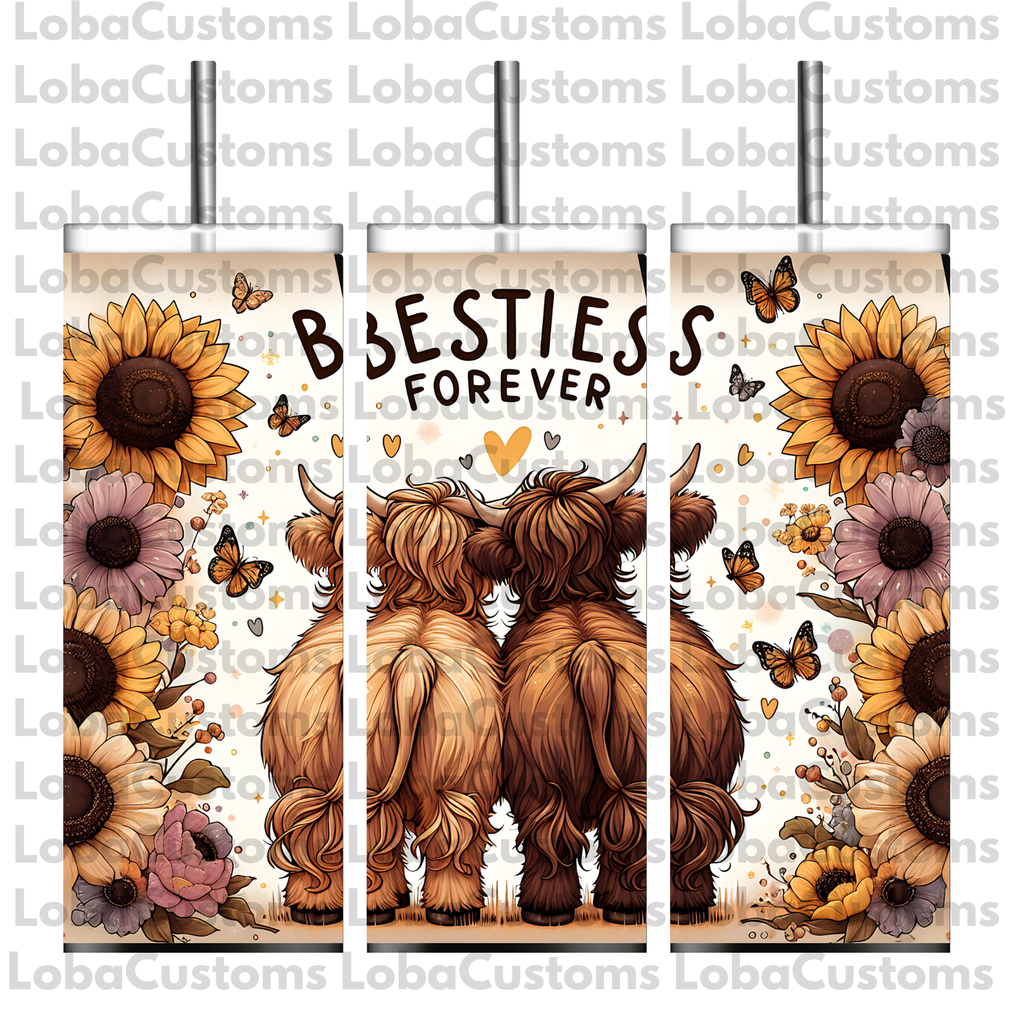 Sublimation Highland Cow