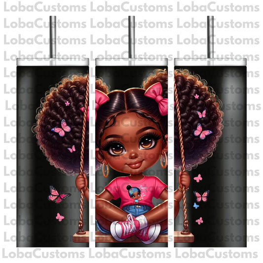 Sublimation Little Girl Swinging