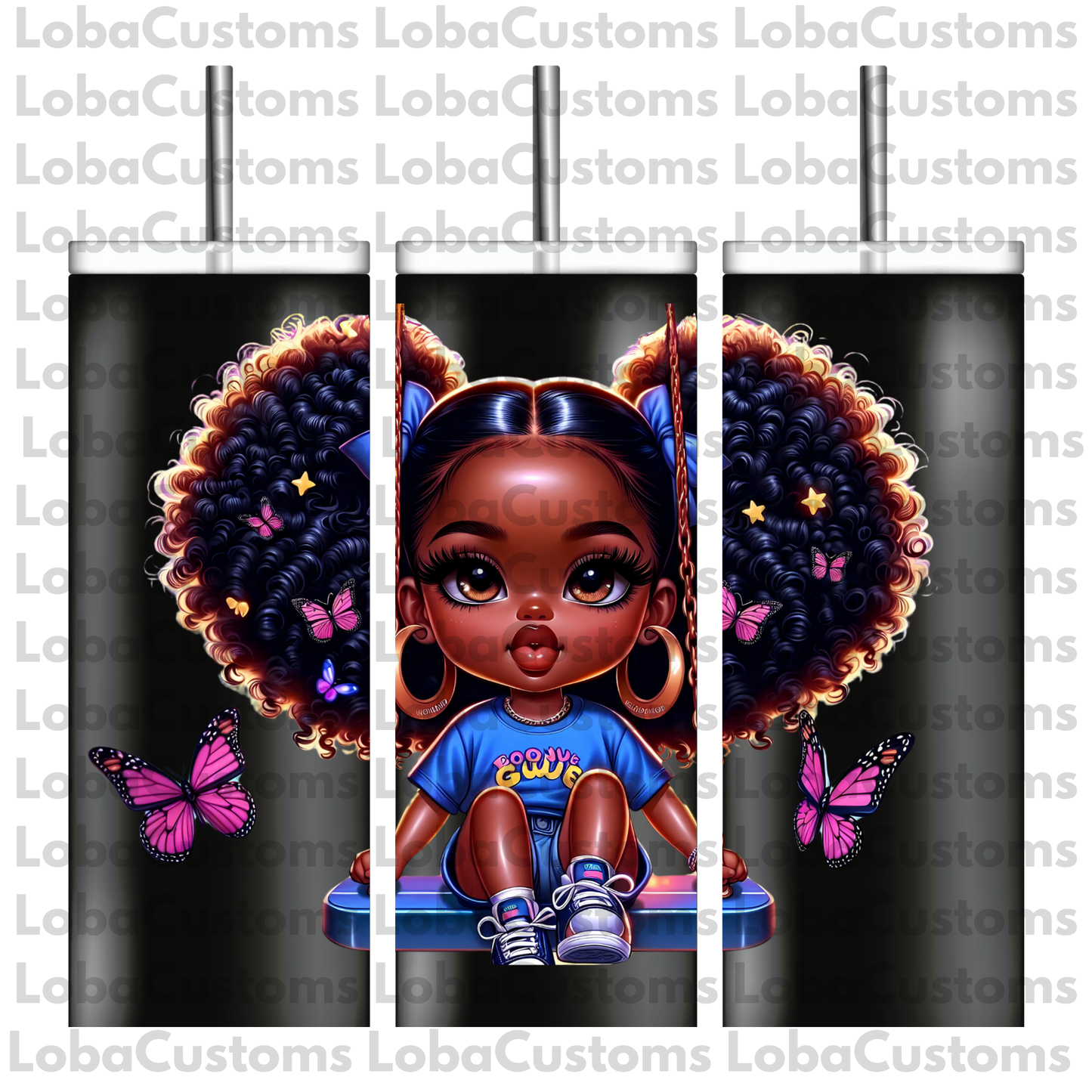 Sublimation Little Girl Swinging