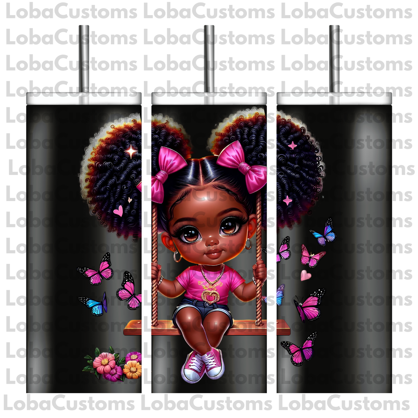 Sublimation Little Girl Swinging