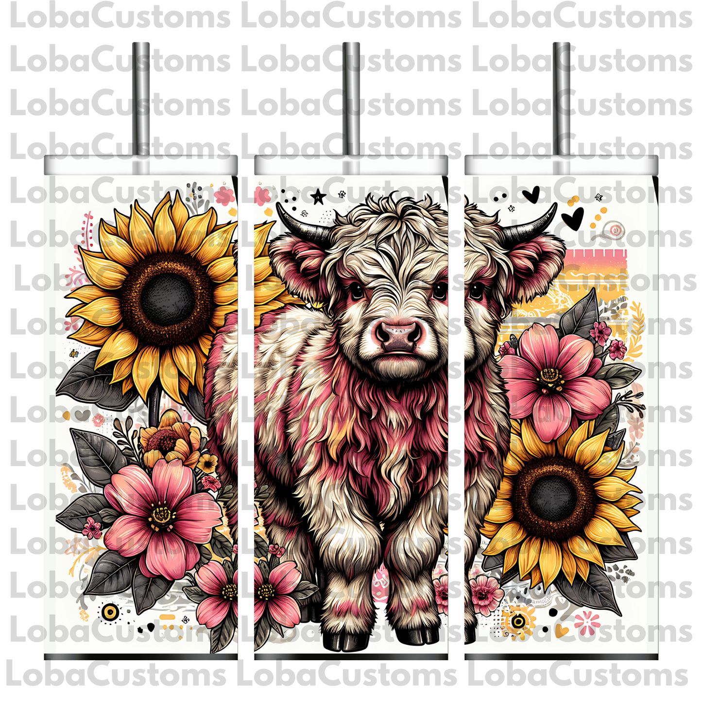 Sublimation Highland Cow