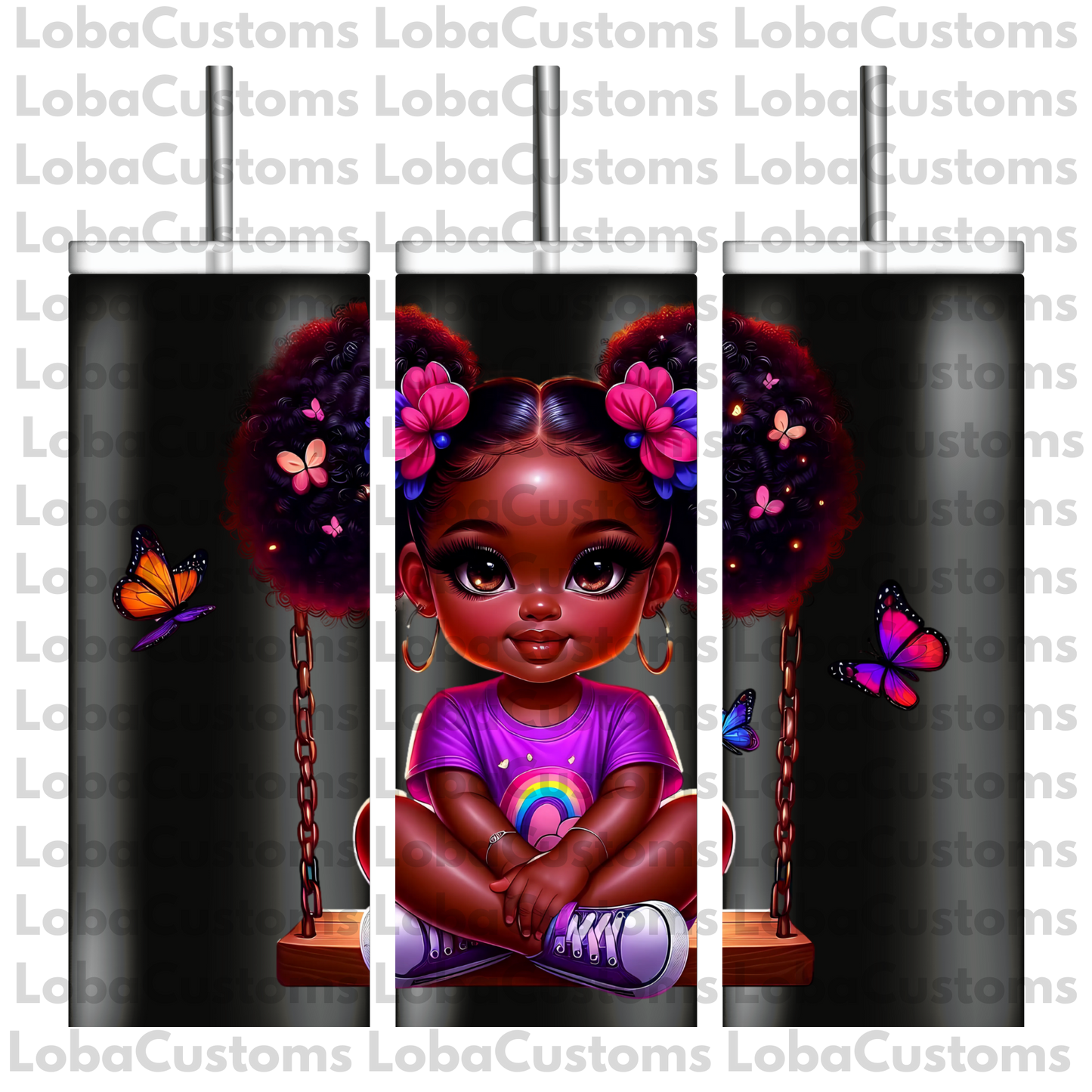 Sublimation Little Girl Swinging