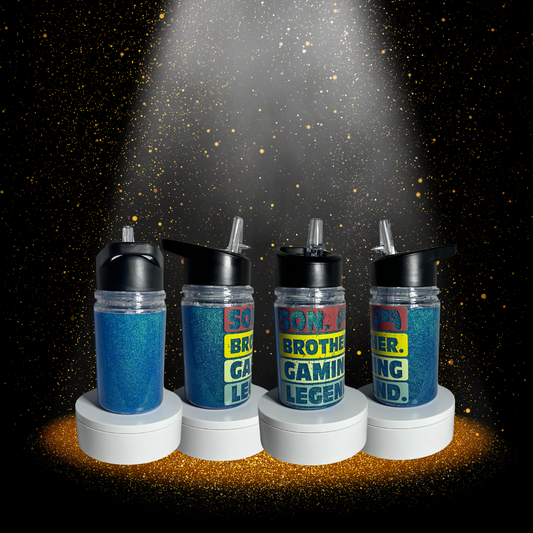 10oz CUSTOM Plastic Snow-Globe Bottle