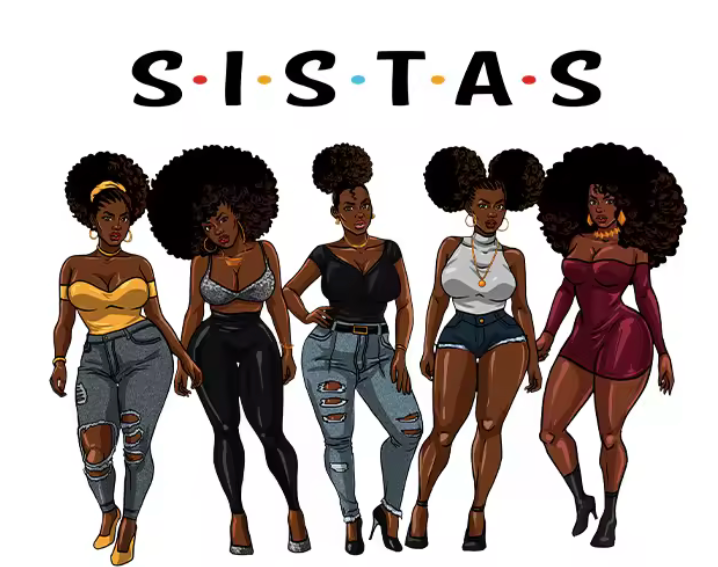 5 SISTAS Iron-On Decal Only
