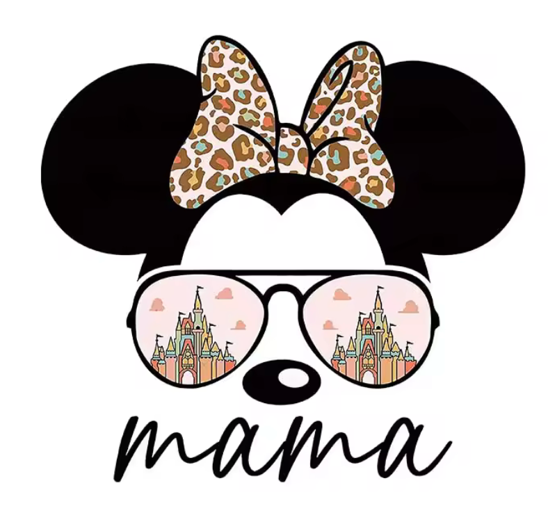 Mama Minnie Iron-On Decal Only