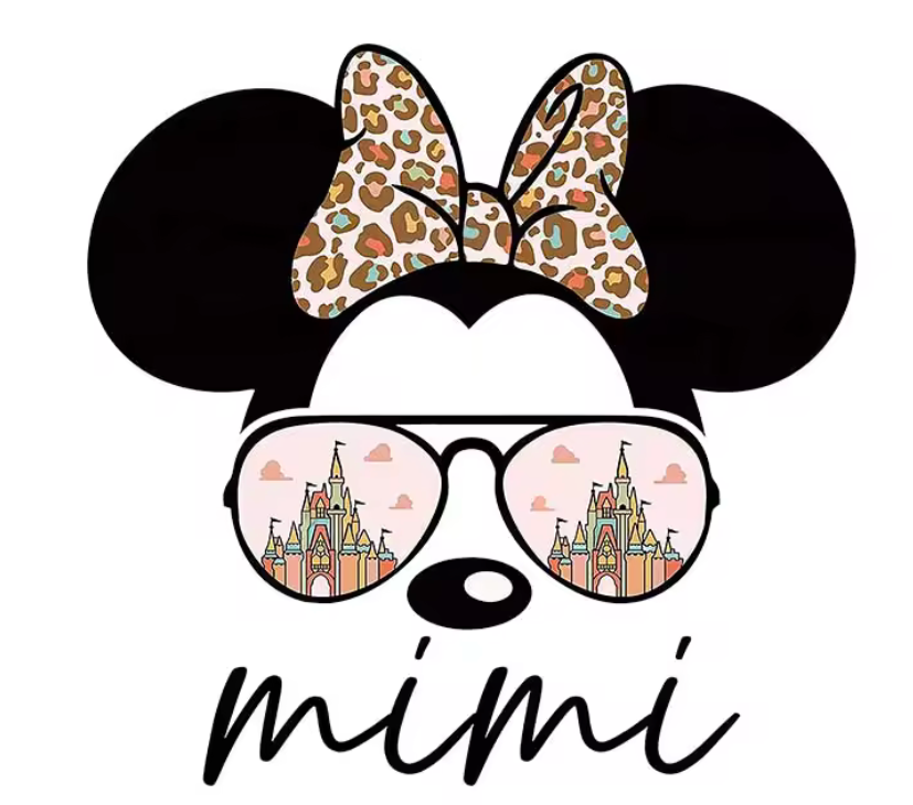 Mimi Minnie Iron-on Decal Only