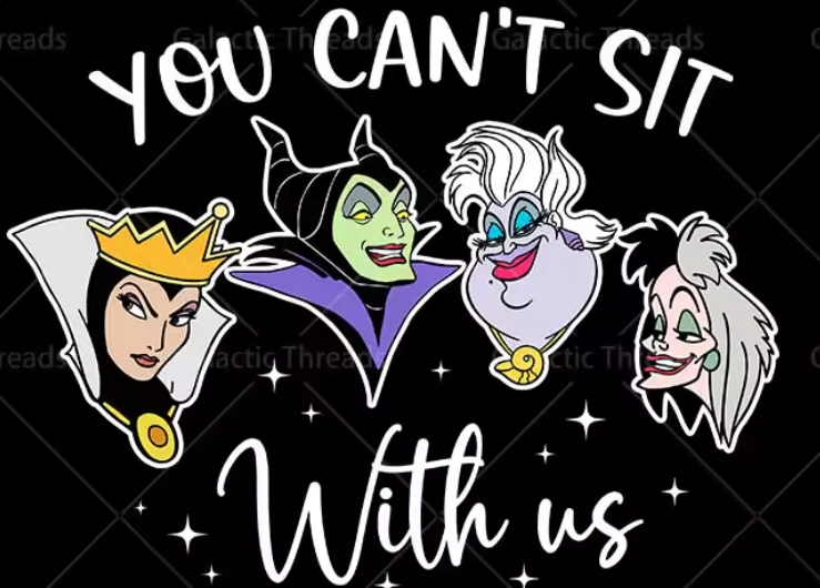 You Can't Sit With Us Iron-On Decal Only