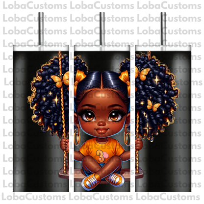 Sublimation Little Girl Swinging