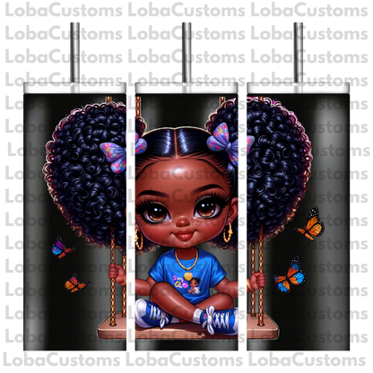 Sublimation Little Girl Swinging