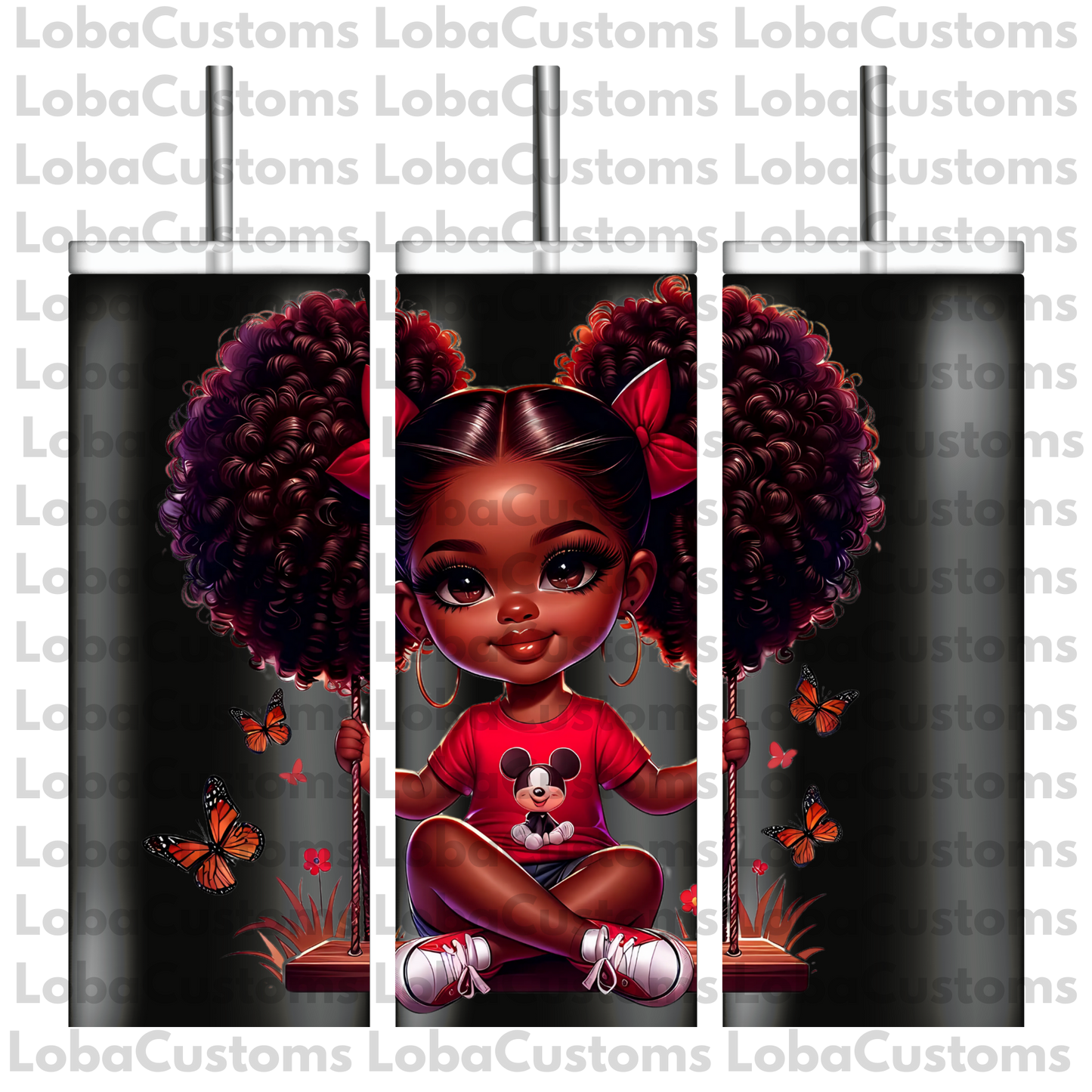 Sublimation Little Girl Swinging