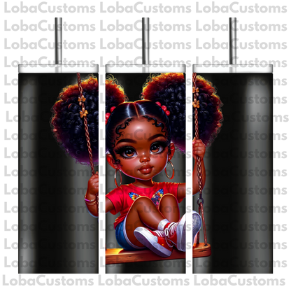 Sublimation Little Girl Swinging