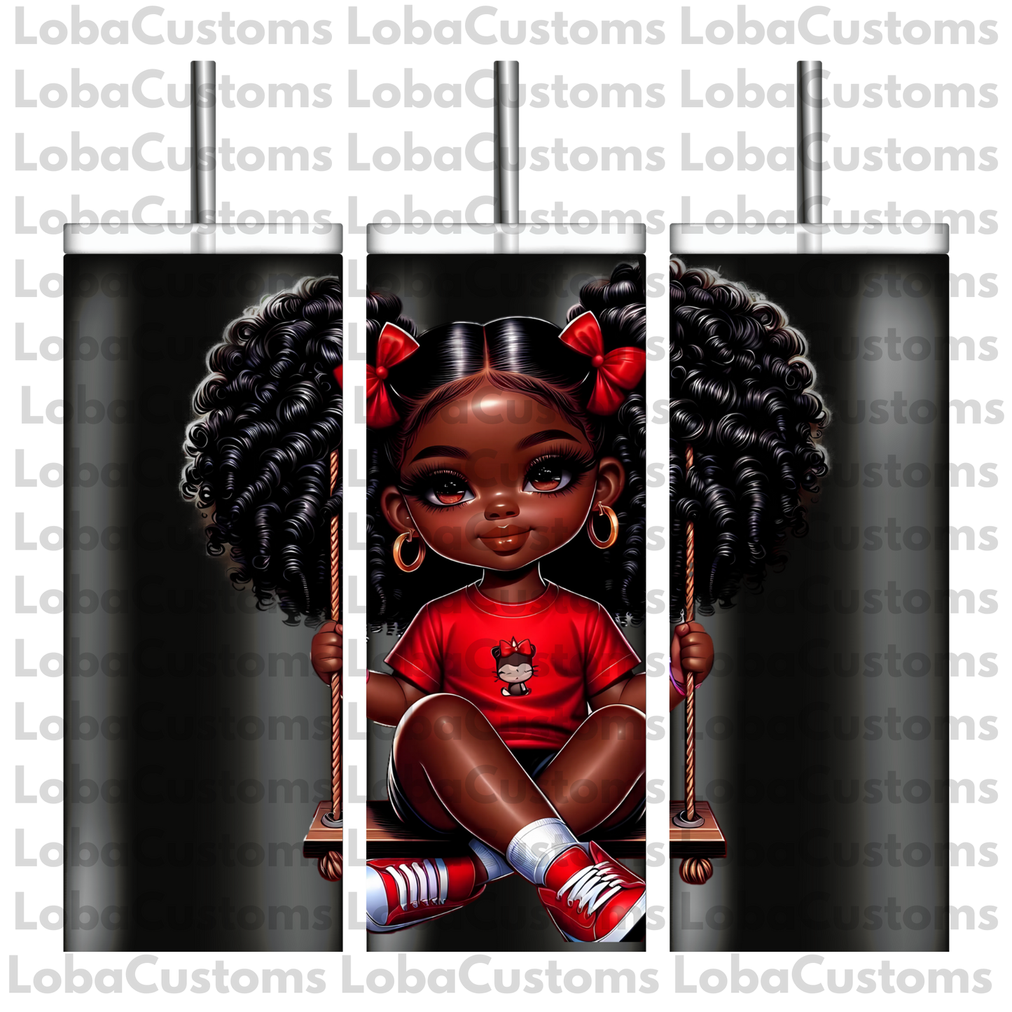 Sublimation Little Girl Swinging