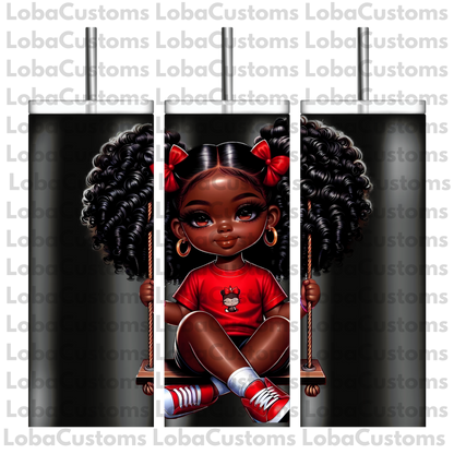 Sublimation Little Girl Swinging