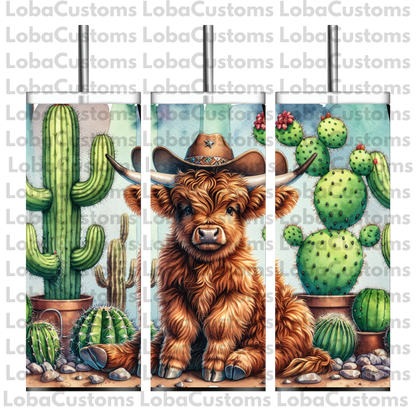 Sublimation Highland Cow