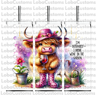 Sublimation Highland Cow