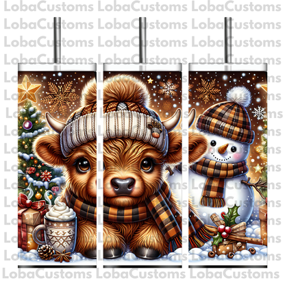 Sublimation Highland Cow