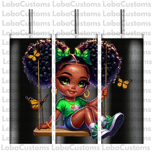 Sublimation Little Girl Swinging
