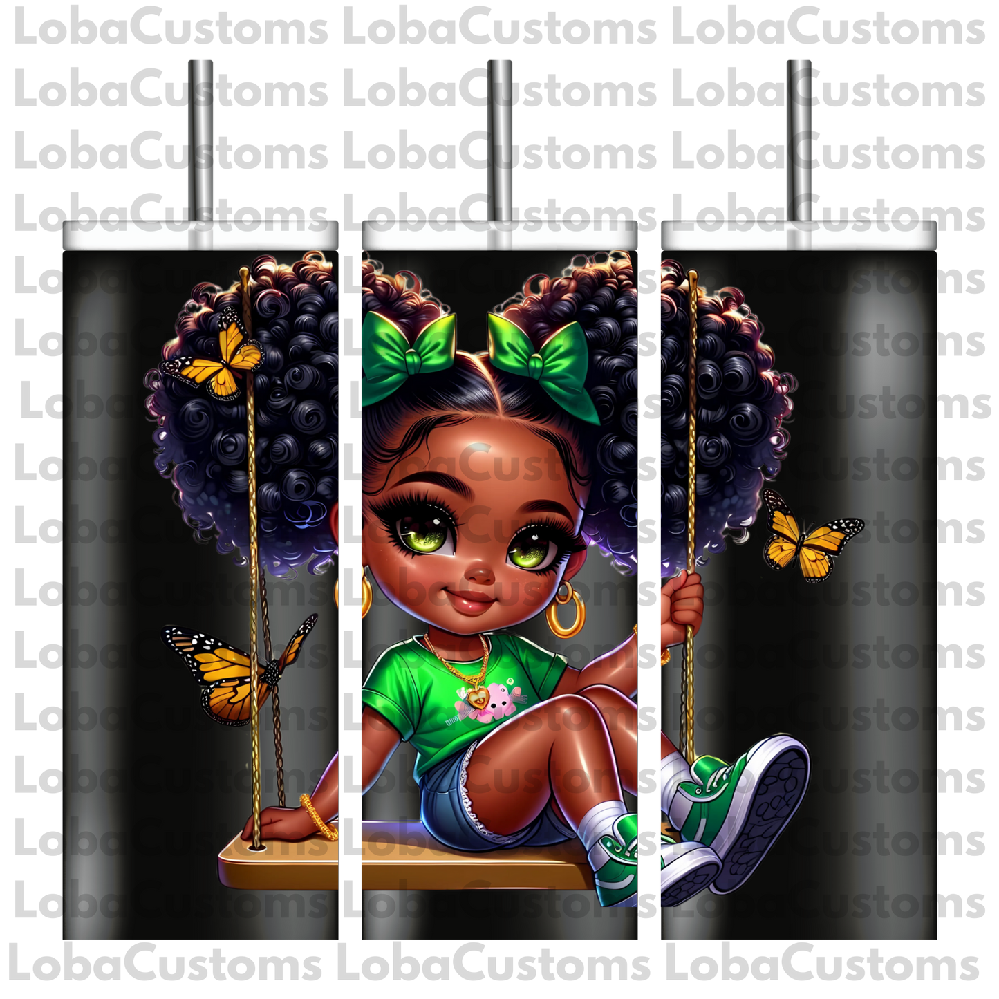 Sublimation Little Girl Swinging