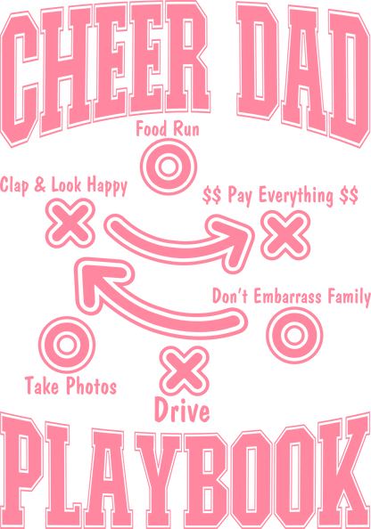 Cheer Dad Iron-on Decal Only
