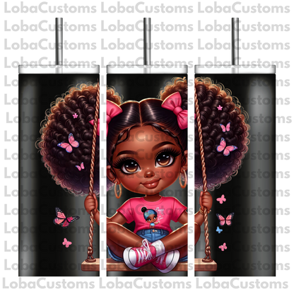 Sublimation Little Girl Swinging