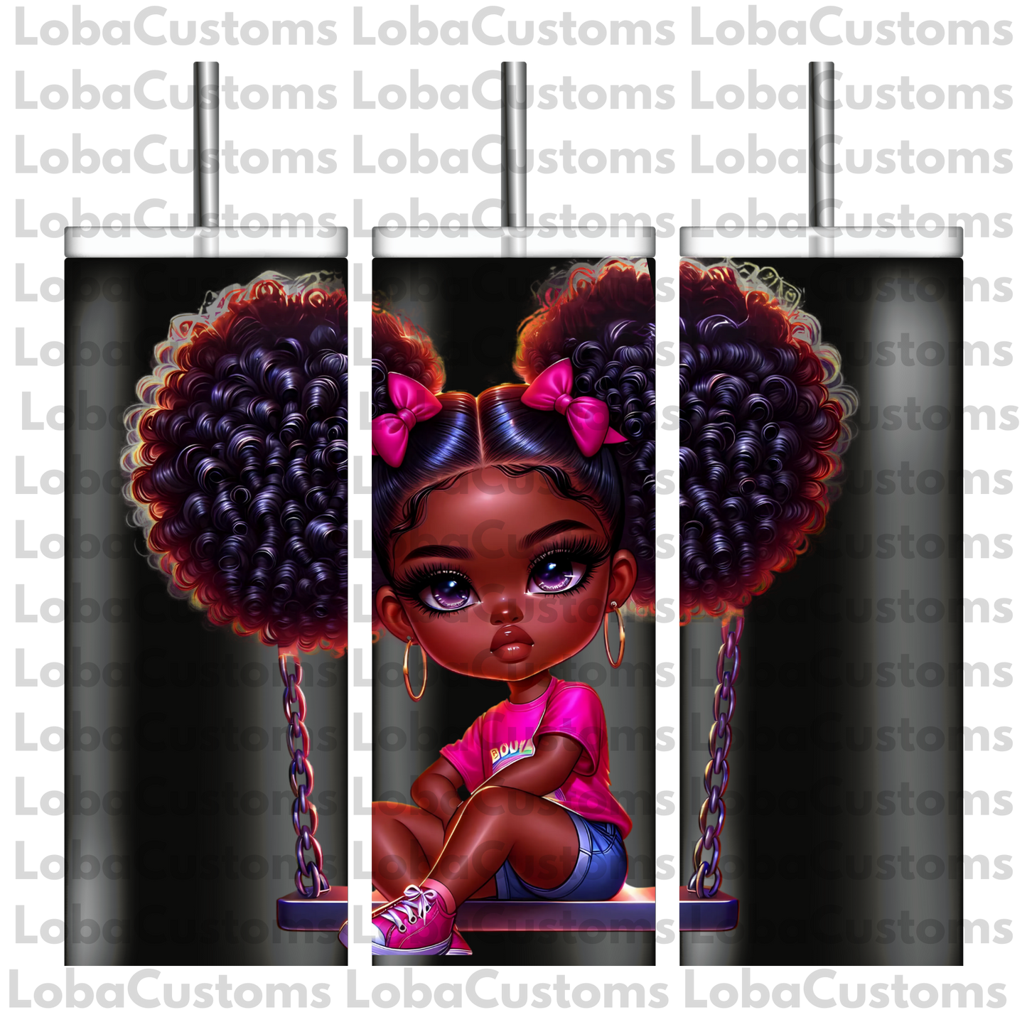 Sublimation Little Girl Swinging