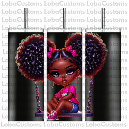 Sublimation Little Girl Swinging