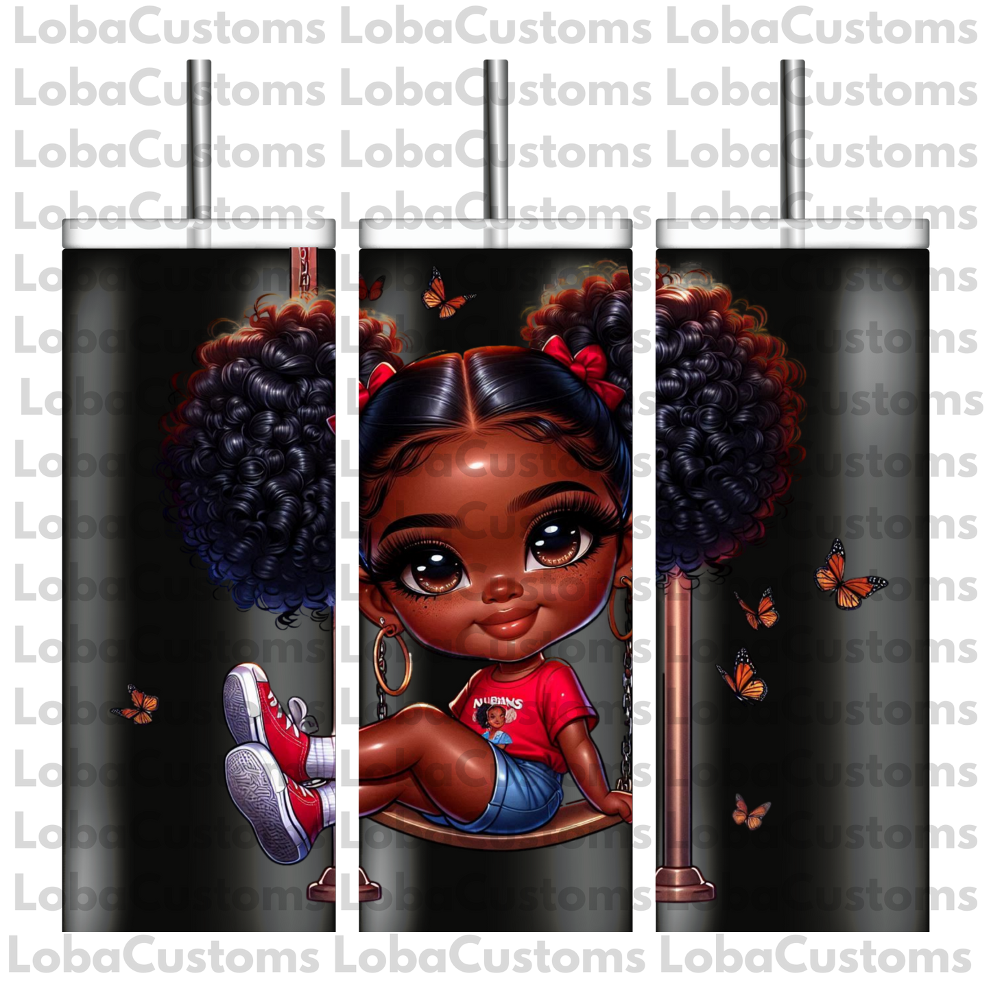 Sublimation Little Girl Swinging