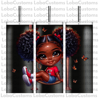 Sublimation Little Girl Swinging