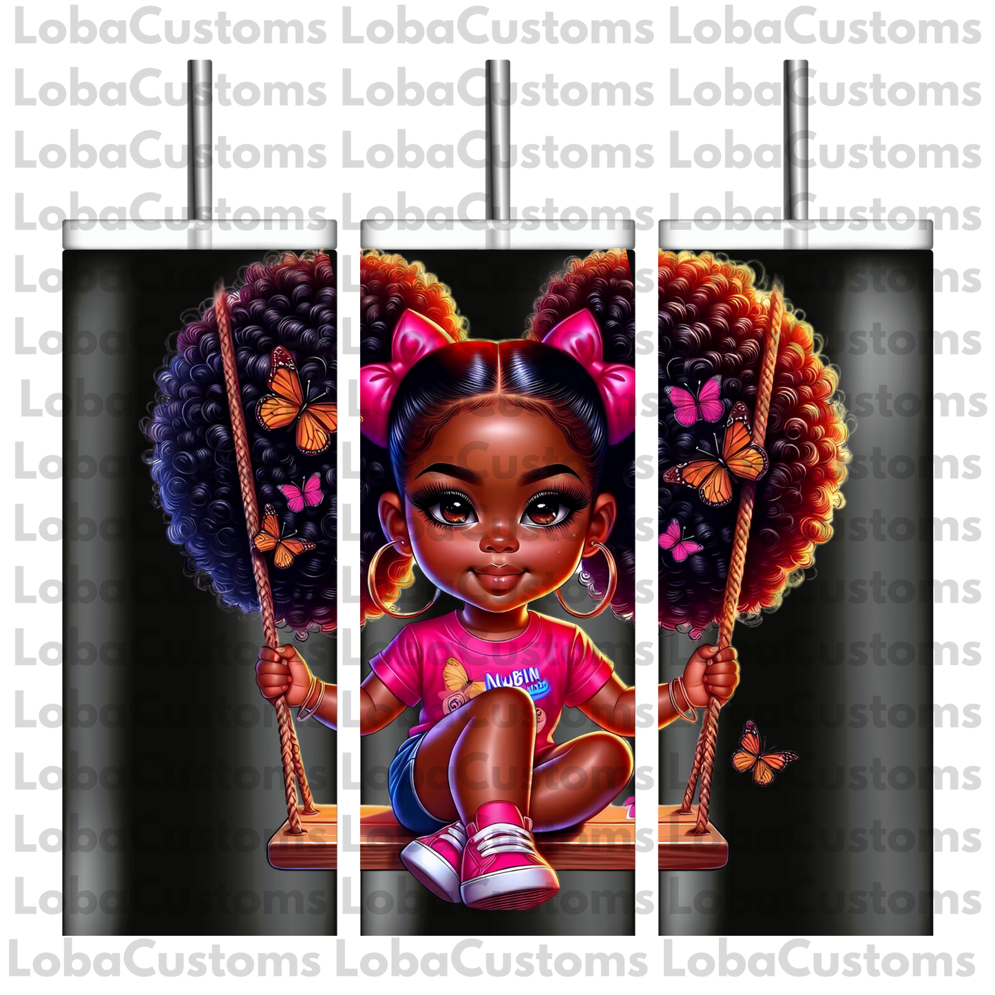 Sublimation Little Girl Swinging
