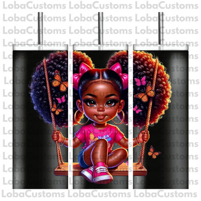 Sublimation Little Girl Swinging