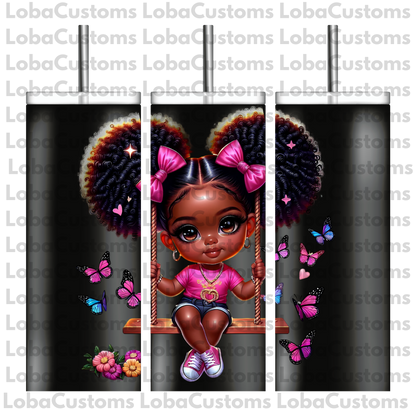 Sublimation Little Girl Swinging