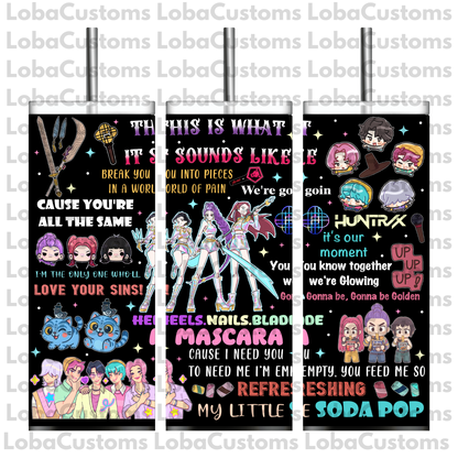 Sublimation K-Pop Demon Hunters