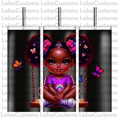 Sublimation Little Girl Swinging