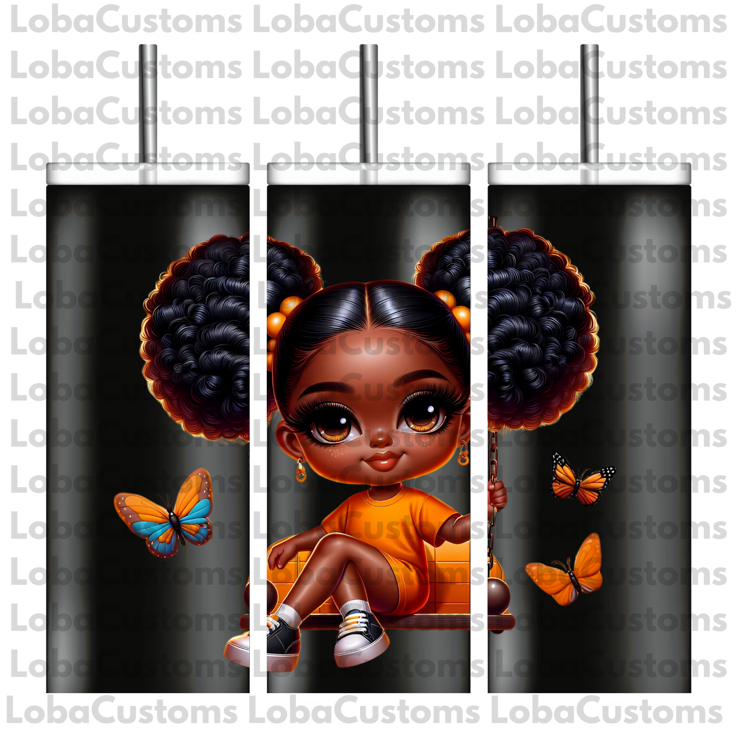 Sublimation Little Girl Swinging