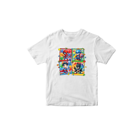 Children's Superhero Autism Iron-On Decal Only